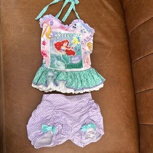 Handmade in US by Nicole Rose Disney Ariel Kids Matching Set